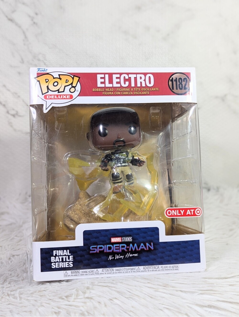 Funko Pop! Deluxe Marvel Studios Spider-Man No Way Home Electro #1182 Vinyl Bobb - Picture 2 of 5